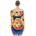 Zodiac Taurus Long Sleeve Off Shoulder Dress View2