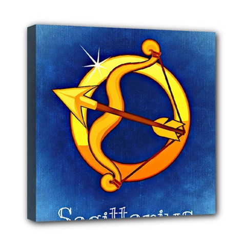 Zodiac Sagittarius Mini Canvas 8  x 8 