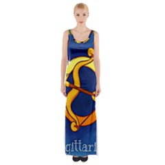 Zodiac Sagittarius Maxi Thigh Split Dress