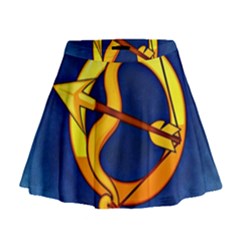 Zodiac Sagittarius Mini Flare Skirt