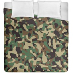 Army Camouflage Duvet Cover Double Side (king Size) by Mariart