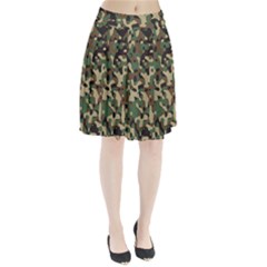 Army Camouflage Pleated Skirt by Mariart