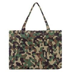 Army Camouflage Medium Zipper Tote Bag
