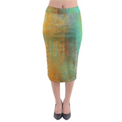 The Waterfall Midi Pencil Skirt by digitaldivadesigns