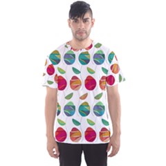 Watercolor Floral Roses Pattern Men s Sport Mesh Tee