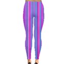 Blue And Pink Stripes Leggings  View2