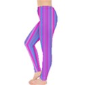 Blue And Pink Stripes Leggings  View3