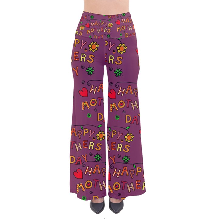 Happy Mothers Day Text Tiling Pattern Pants