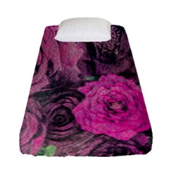 Oil Painting Flowers Background Fitted Sheet (single Size)