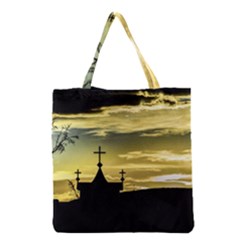 Graves At Side Of Road In Santa Cruz, Argentina Grocery Tote Bag by dflcprints