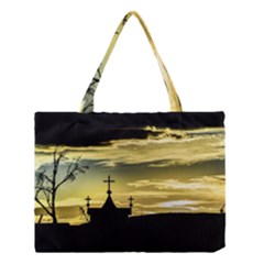 Graves At Side Of Road In Santa Cruz, Argentina Medium Tote Bag by dflcprints