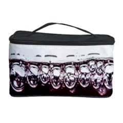Bubbles In Red Wine Cosmetic Storage Case by Nexatart