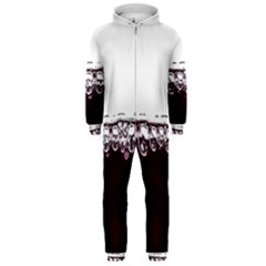 Bubbles In Red Wine Hooded Jumpsuit (men)  by Nexatart