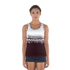 Bubbles In Red Wine Women s Sport Tank Top  by Nexatart