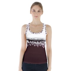 Bubbles In Red Wine Racer Back Sports Top by Nexatart