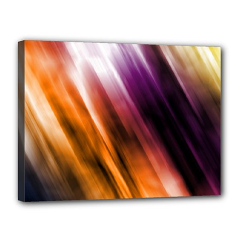 Colourful Grunge Stripe Background Canvas 16  X 12 