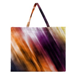 Colourful Grunge Stripe Background Zipper Large Tote Bag by Nexatart