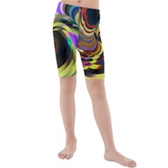 Spiral Of Tubes Kids  Mid Length Swim Shorts by Nexatart