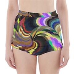 Spiral Of Tubes High-waisted Bikini Bottoms by Nexatart