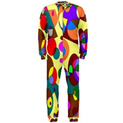 Abstract Digital Circle Computer Graphic Onepiece Jumpsuit (men)  by Nexatart