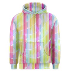 Abstract Stipes Colorful Background Circles And Waves Wallpaper Men s Zipper Hoodie