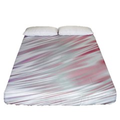 Fluorescent Flames Background With Special Light Effects Fitted Sheet (queen Size) by Nexatart
