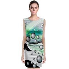 Small And Big Bubbles Classic Sleeveless Midi Dress by Nexatart