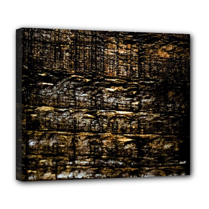 Wood Texture Dark Background Pattern Deluxe Canvas 24  x 20  