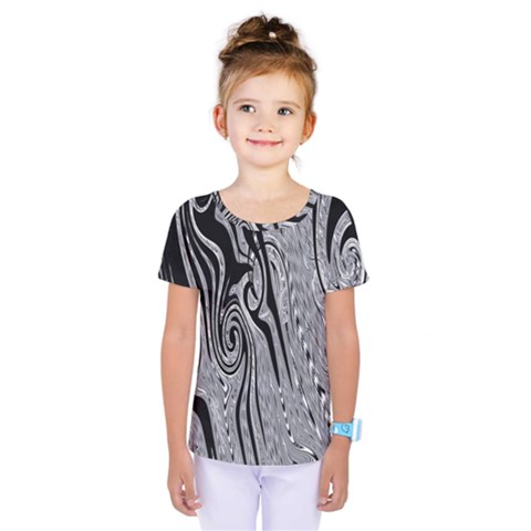 Abstract Swirling Pattern Background Wallpaper Kids  One Piece Tee by Nexatart