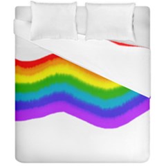 Watercolour Rainbow Colours Duvet Cover Double Side (california King Size)