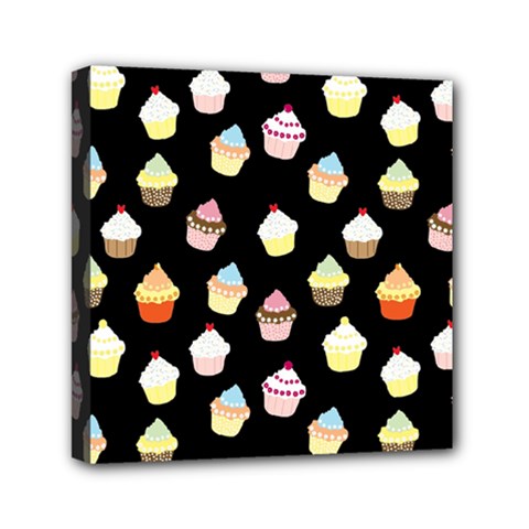 Cupcakes pattern Mini Canvas 6  x 6 