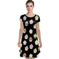 Cupcakes pattern Cap Sleeve Nightdress