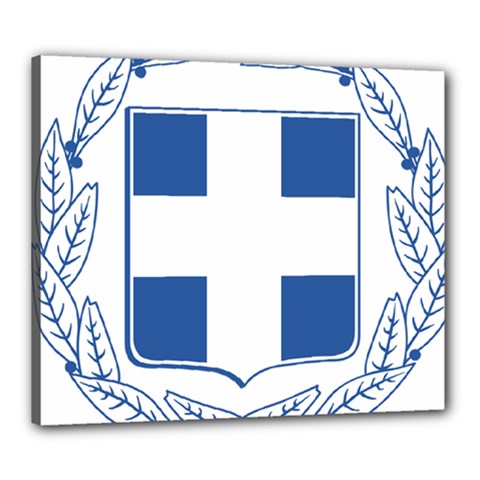 Greece National Emblem  Canvas 24  X 20  by abbeyz71