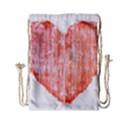 Pop Art Style Grunge Graphic Heart Drawstring Bag (Small) View2