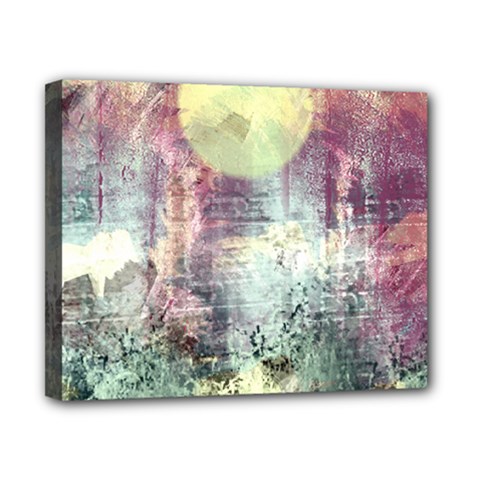 Frosty Pale Moon Canvas 10  X 8  by digitaldivadesigns