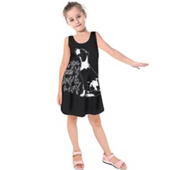 Dog Person Kids  Sleeveless Dress by Valentinaart