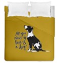 Dog person Duvet Cover Double Side (Queen Size) View1