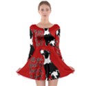Dog person Long Sleeve Skater Dress View1