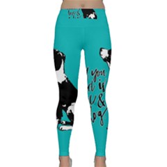 Dog Person Classic Yoga Leggings by Valentinaart