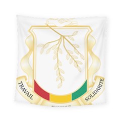 Coat Of Arms Of Republic Of Guinea  Square Tapestry (small) by abbeyz71