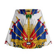 Coat Of Arms Of Haiti Mini Flare Skirt by abbeyz71