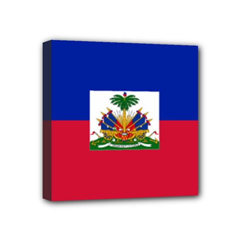 Flag Of Haiti  Mini Canvas 4  X 4  by abbeyz71