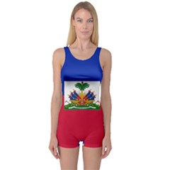 Flag Of Haiti  One Piece Boyleg Swimsuit by abbeyz71