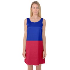 Civil Flag Of Haiti (without Coat Of Arms) Sleeveless Satin Nightdress by abbeyz71
