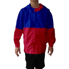 Civil Flag Of Haiti (without Coat Of Arms) Hooded Wind Breaker (kids) by abbeyz71