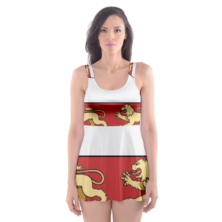 Hungarian Kings (1000-1301) & Seal of King Emeric (1202) Skater Dress Swimsuit