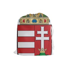  Medieval Coat Of Arms Of Hungary  Drawstring Pouches (large)  by abbeyz71