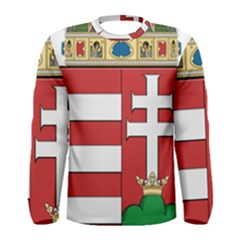  Medieval Coat Of Arms Of Hungary  Men s Long Sleeve Tee by abbeyz71