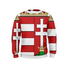  Medieval Coat Of Arms Of Hungary  Kids  Sweatshirt by abbeyz71