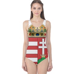  Medieval Coat Of Arms Of Hungary  One Piece Swimsuit by abbeyz71